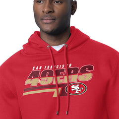 San Francisco 49ers Starter Logo Push Graphic Hoodie - Scarlet Hoodies