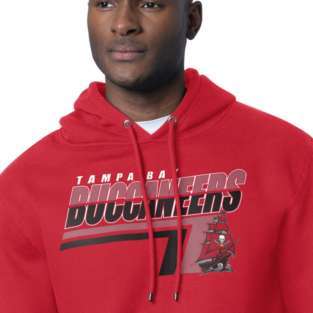 Tampa Bay Buccaneers Starter Logo Push Graphic Hoodie - Red Hoodies