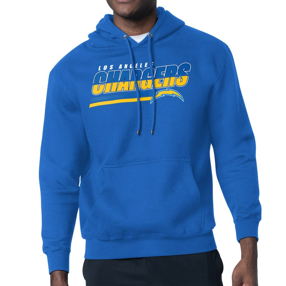 Los Angeles Chargers Starter Logo Push Graphic Hoodie - Royal Hoodies