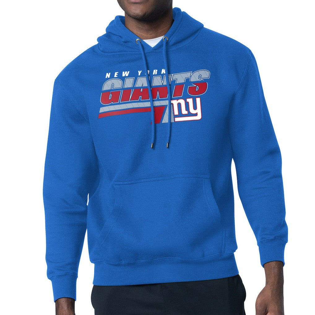 New York Giants Starter Logo Push Graphic Hoodie - Royal Hoodies