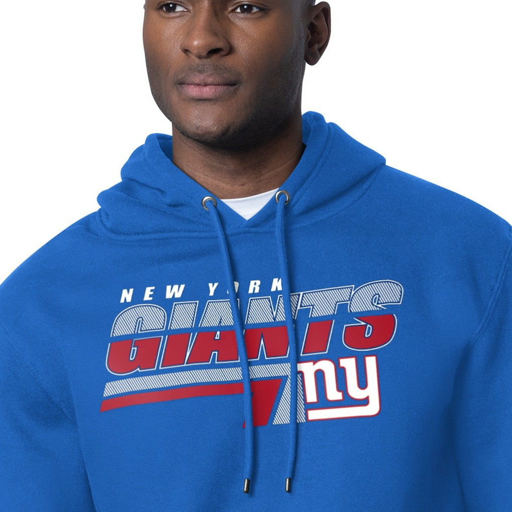 New York Giants Starter Logo Push Graphic Hoodie - Royal Hoodies