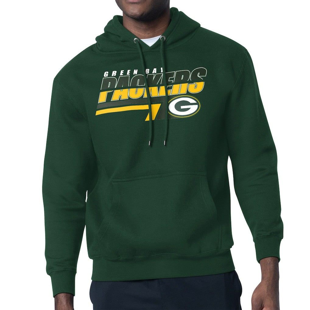 Green Bay Packers Starter Logo Push Graphic Hoodie - Green Hoodies