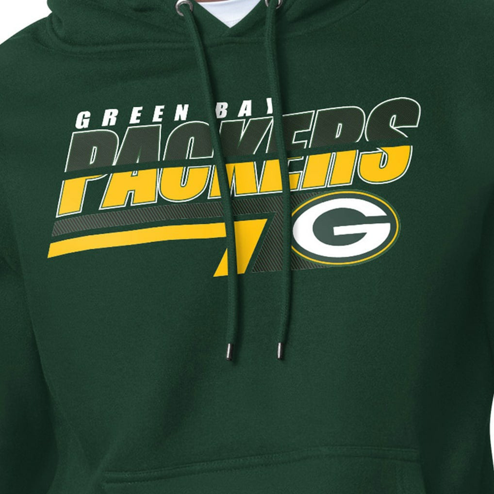 Green Bay Packers Starter Logo Push Graphic Hoodie - Green Hoodies