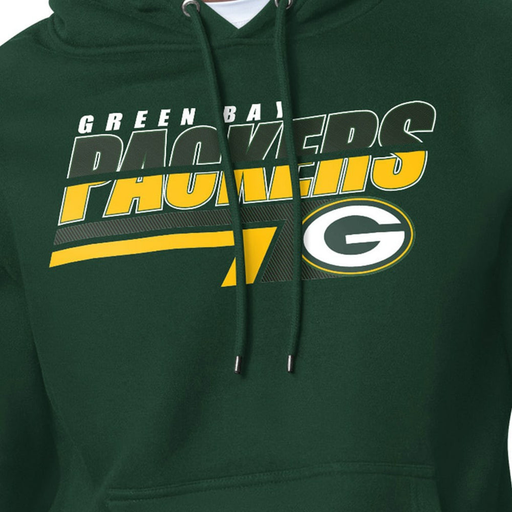 Green Bay Packers Starter Logo Push Graphic Hoodie - Green Hoodies