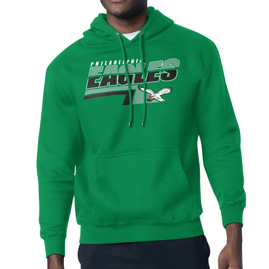 Philadelphia Eagles Starter Logo Push Graphic Hoodie - Kelly Green Hoodies