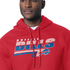 Buffalo Bills Starter Logo Push Graphic Hoodie - Red Hoodies