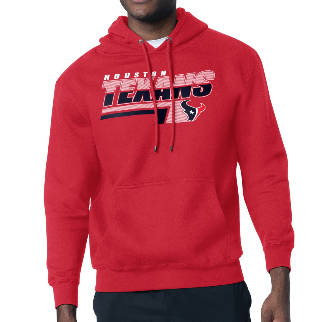 Houston Texans Starter Logo Push Graphic Hoodie - Red Hoodies
