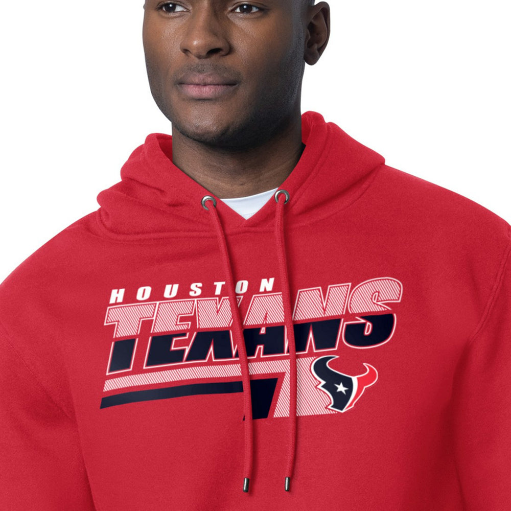 Houston Texans Starter Logo Push Graphic Hoodie - Red Hoodies