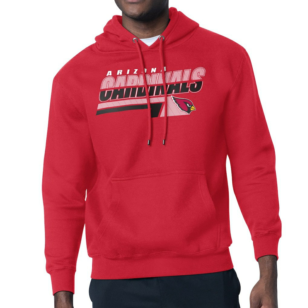 Arizona Cardinals Starter Logo Push Graphic Hoodie - Cardinal Hoodies