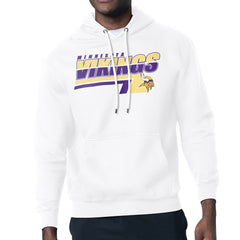 Minnesota Vikings Starter Logo Push Graphic Hoodie - White Hoodies