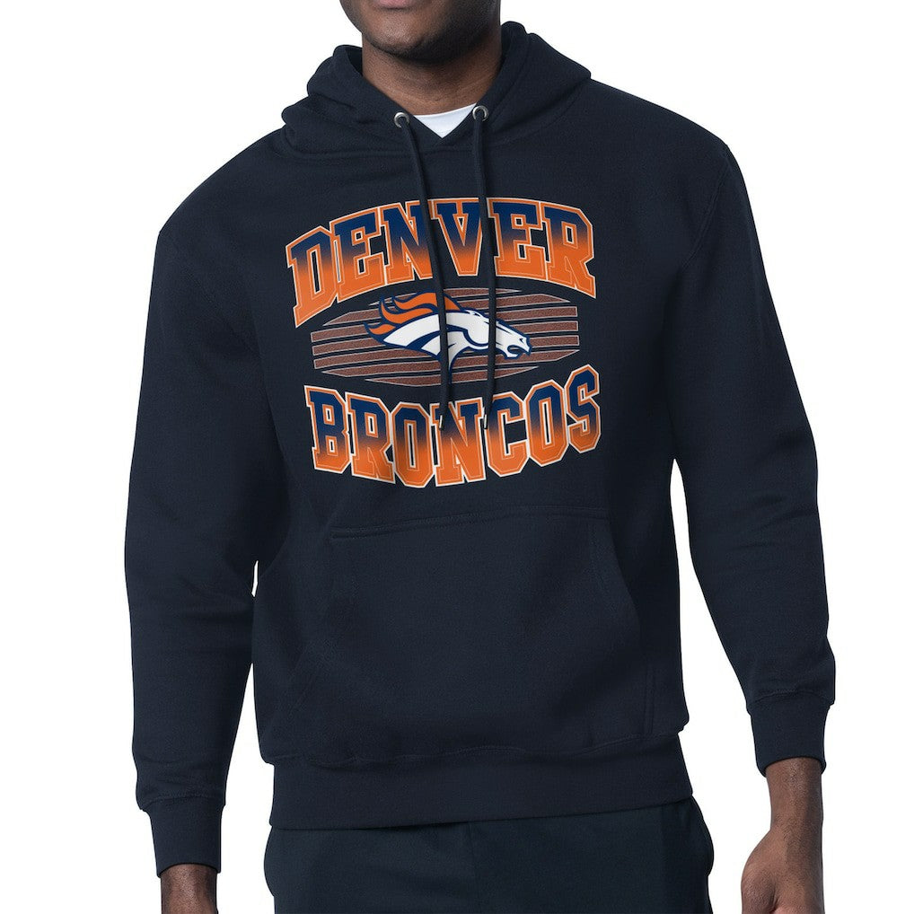 Denver Broncos Starter Team Grit Graphic Hoodie - Navy Hoodies