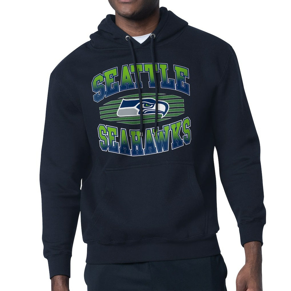 Seattle Seahawks Starter Team Grit Graphic Hoodie - College Navy Hoodies