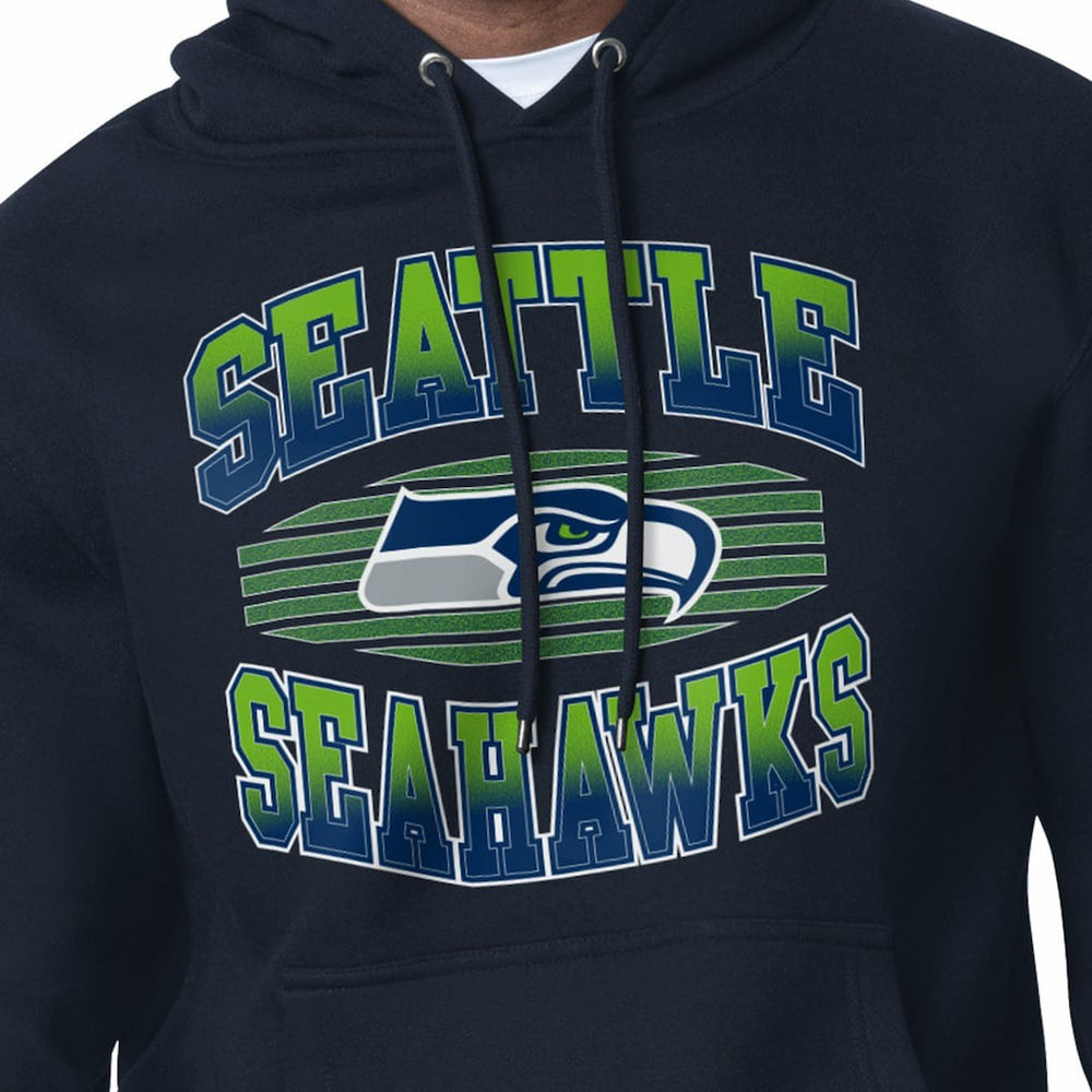 Seattle Seahawks Starter Team Grit Graphic Hoodie - College Navy Hoodies