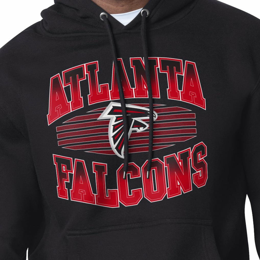 Atlanta Falcons Starter Team Grit Graphic Hoodie - Black Hoodies