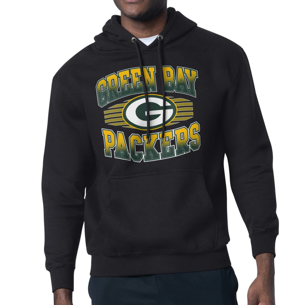 Green Bay Packers Starter Team Grit Graphic Hoodie - Black Hoodies