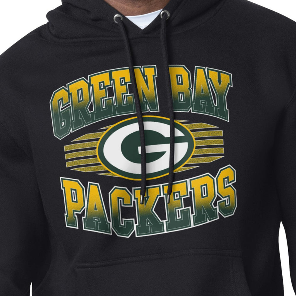 Green Bay Packers Starter Team Grit Graphic Hoodie - Black Hoodies