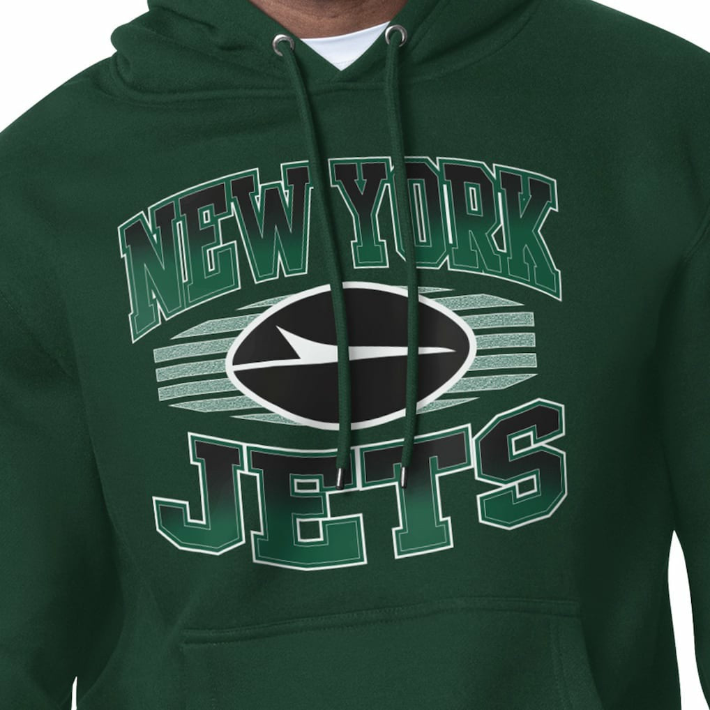New York Jets Starter Team Grit Graphic Hoodie - Green Hoodies