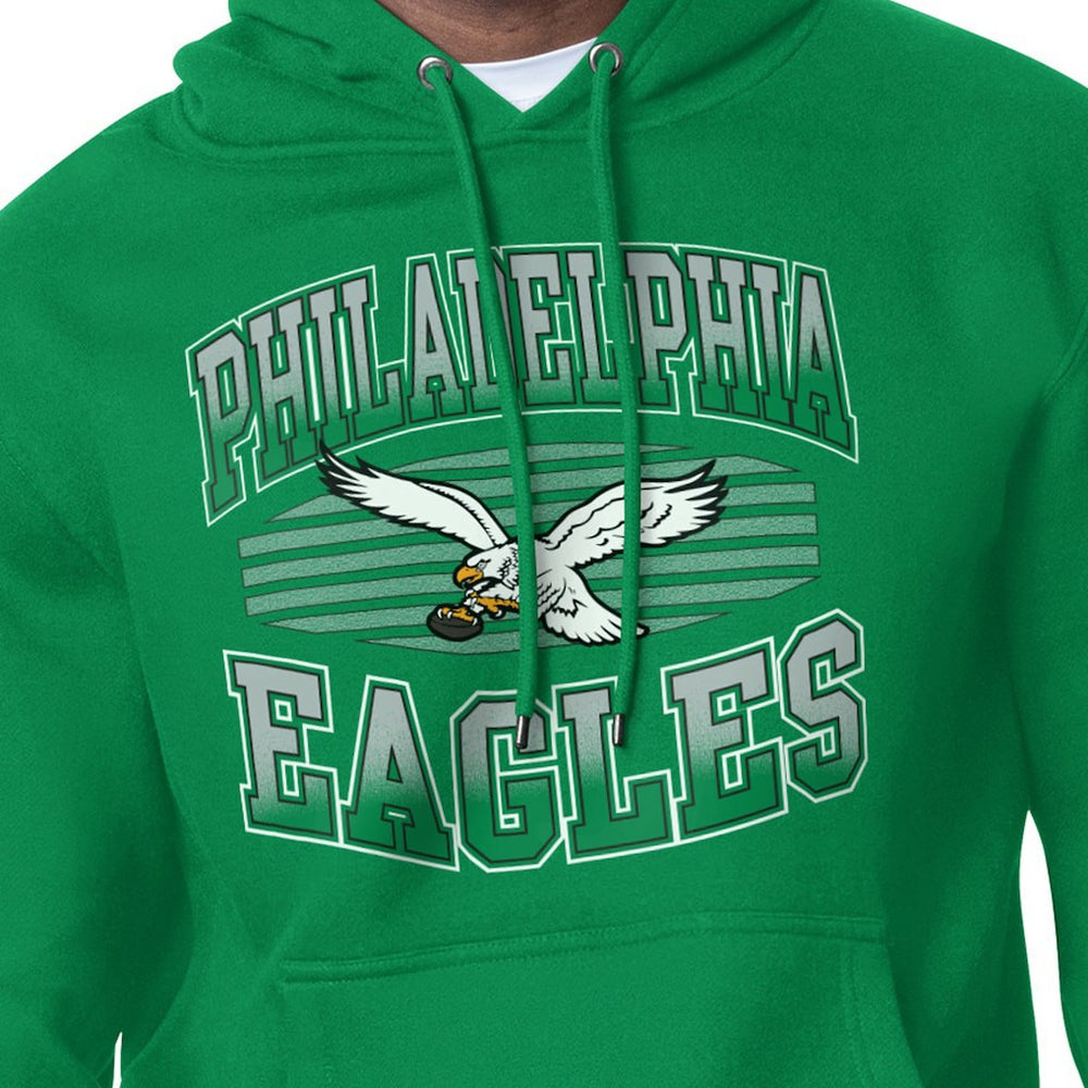 Philadelphia Eagles Starter Team Grit Graphic Hoodie - Kelly Green Hoodies