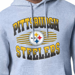 Pittsburgh Steelers Starter Team Grit Graphic Hoodie - Heather Gray Hoodies