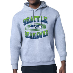 Seattle Seahawks Starter Team Grit Graphic Hoodie - Heather Gray Hoodies