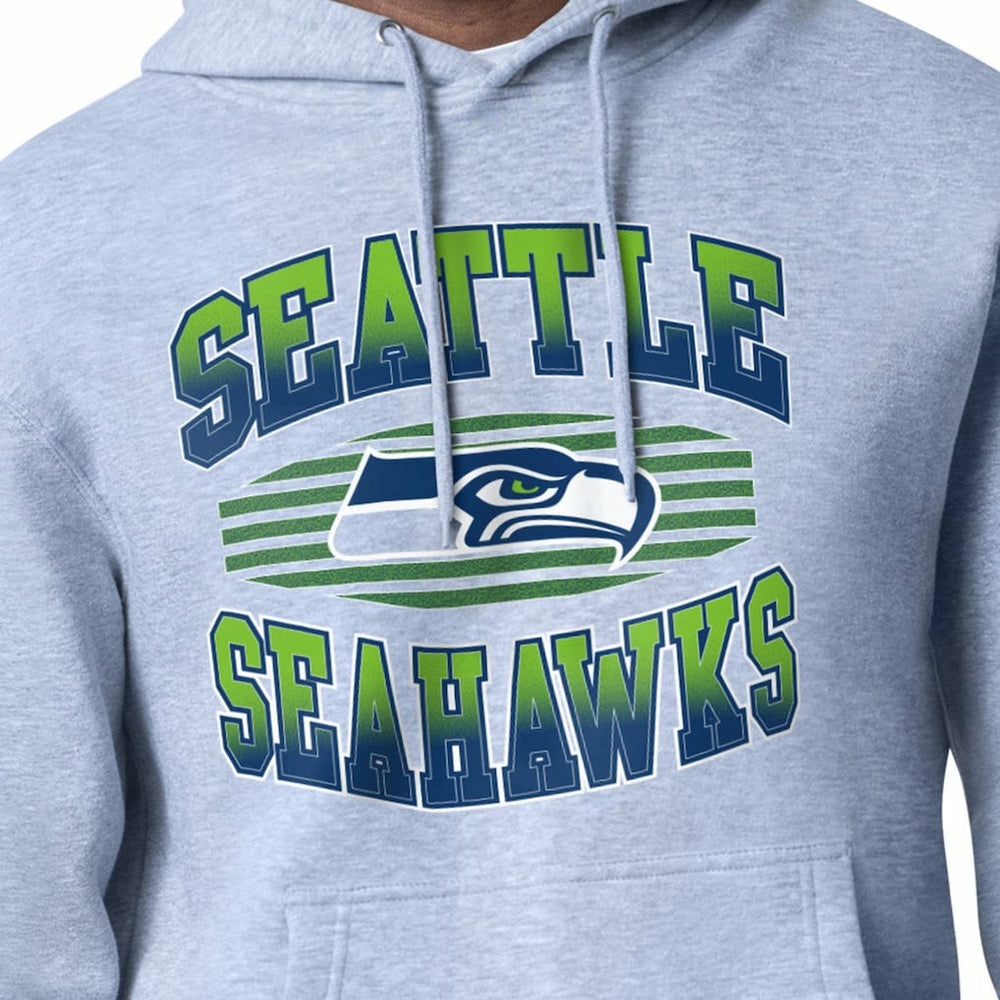 Seattle Seahawks Starter Team Grit Graphic Hoodie - Heather Gray Hoodies