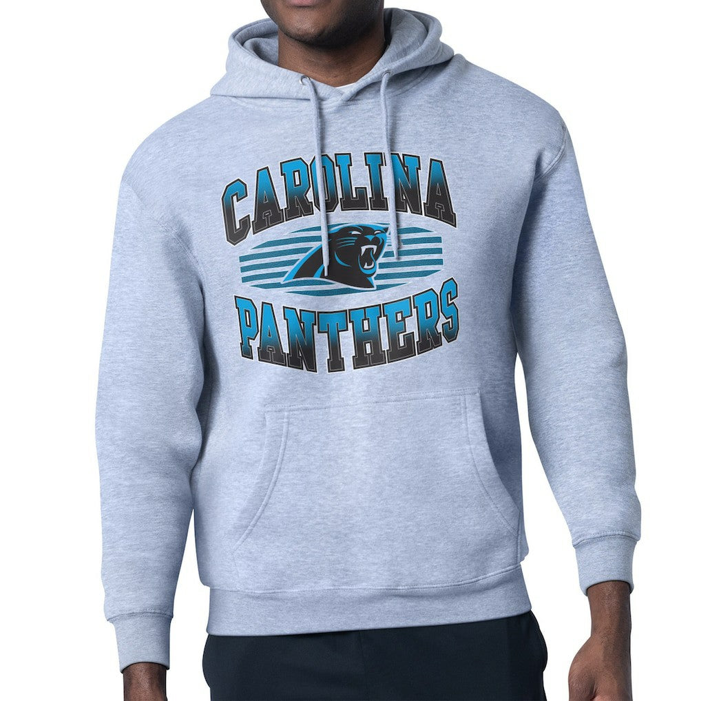Carolina Panthers Starter Team Grit Graphic Hoodie - Heather Gray Hoodies