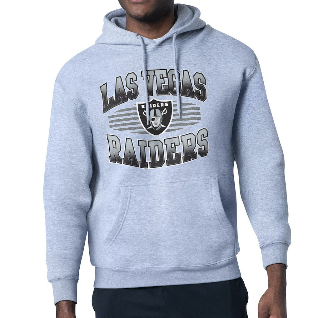 Las Vegas Raiders Starter Team Grit Graphic Hoodie - Heather Gray Hoodies