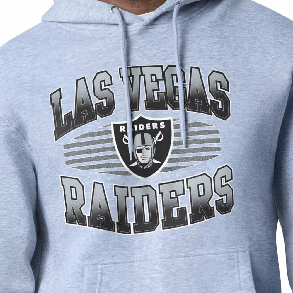 Las Vegas Raiders Starter Team Grit Graphic Hoodie - Heather Gray Hoodies