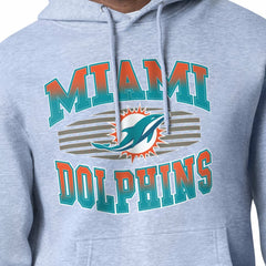 Miami Dolphins Starter Team Grit Graphic Hoodie - Heather Gray Hoodies