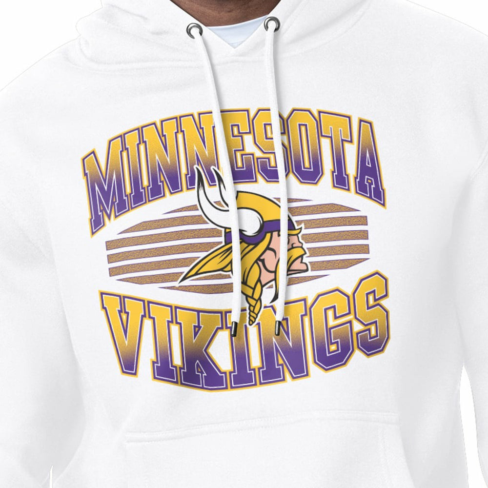 Minnesota Vikings Starter Team Grit Graphic Hoodie - White Hoodies