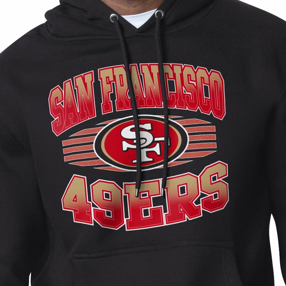 San Francisco 49ers Starter Team Grit Graphic Hoodie - Black Hoodies