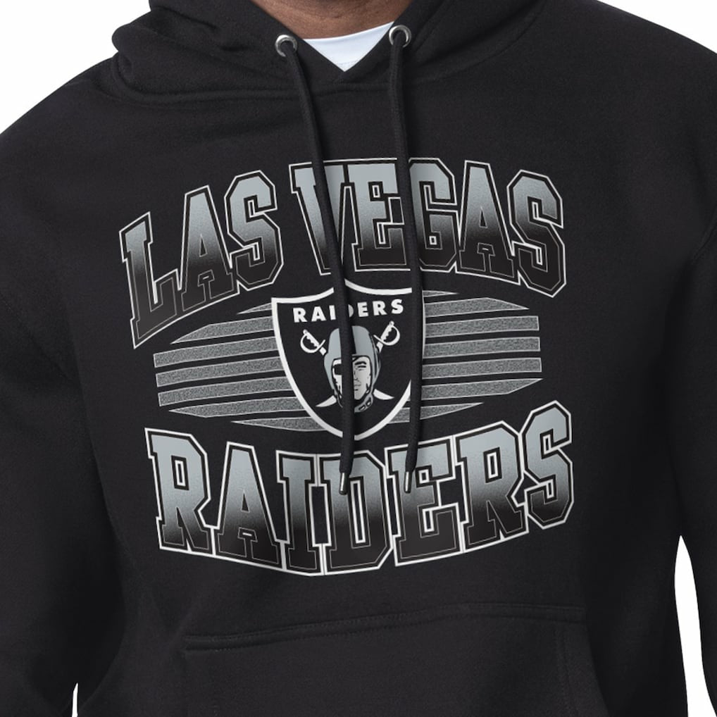 Las Vegas Raiders Starter Team Grit Graphic Hoodie - Black Hoodies