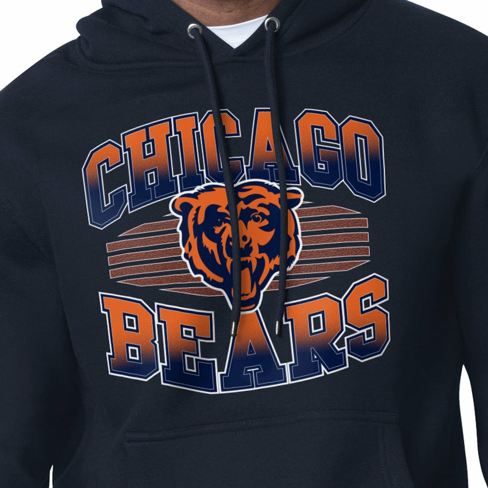 Chicago Bears Starter Team Grit Graphic Hoodie - Navy Hoodies
