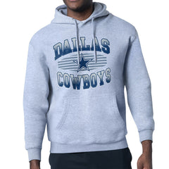 Dallas Cowboys Starter Team Grit Graphic Hoodie - Gray Hoodies