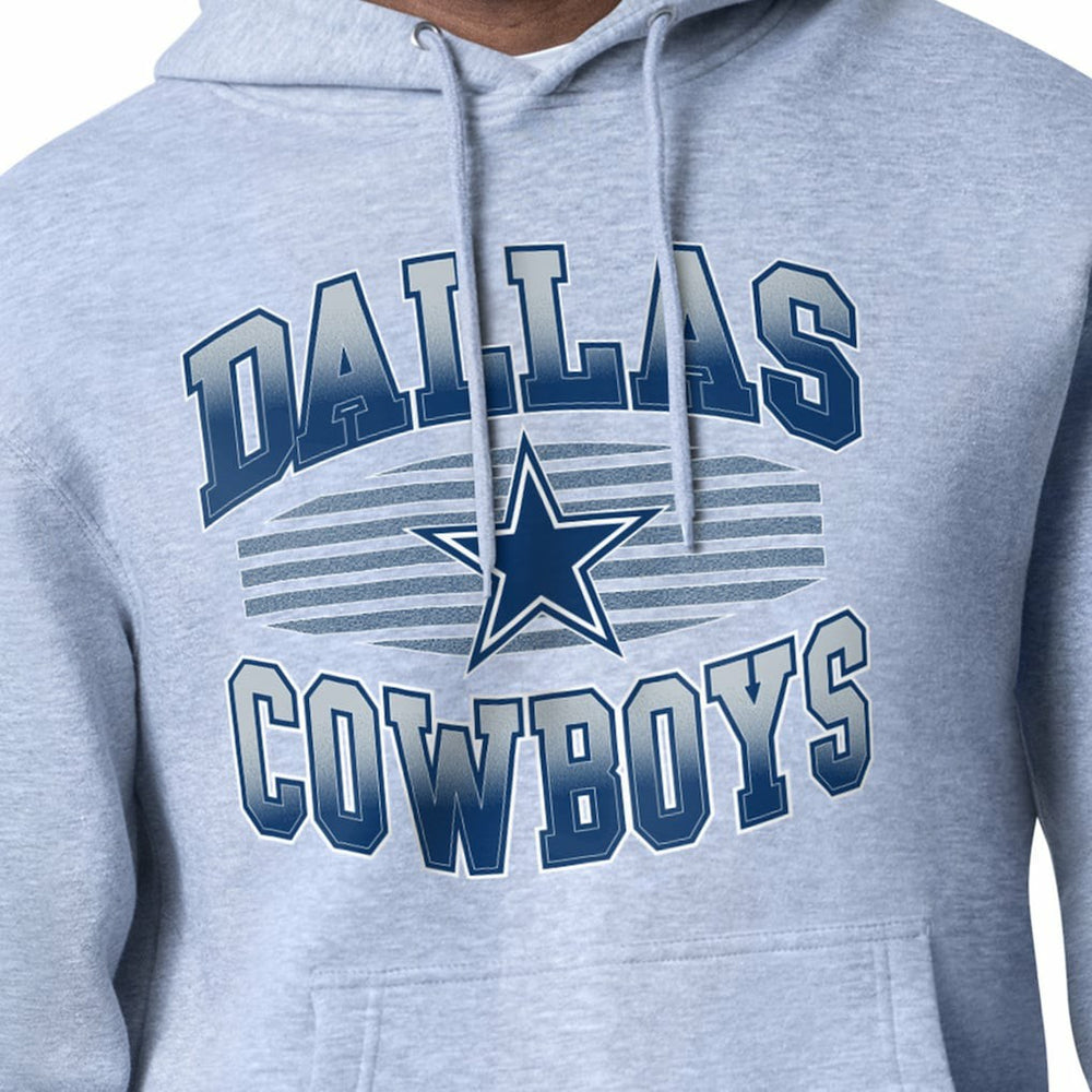 Dallas Cowboys Starter Team Grit Graphic Hoodie - Gray Hoodies