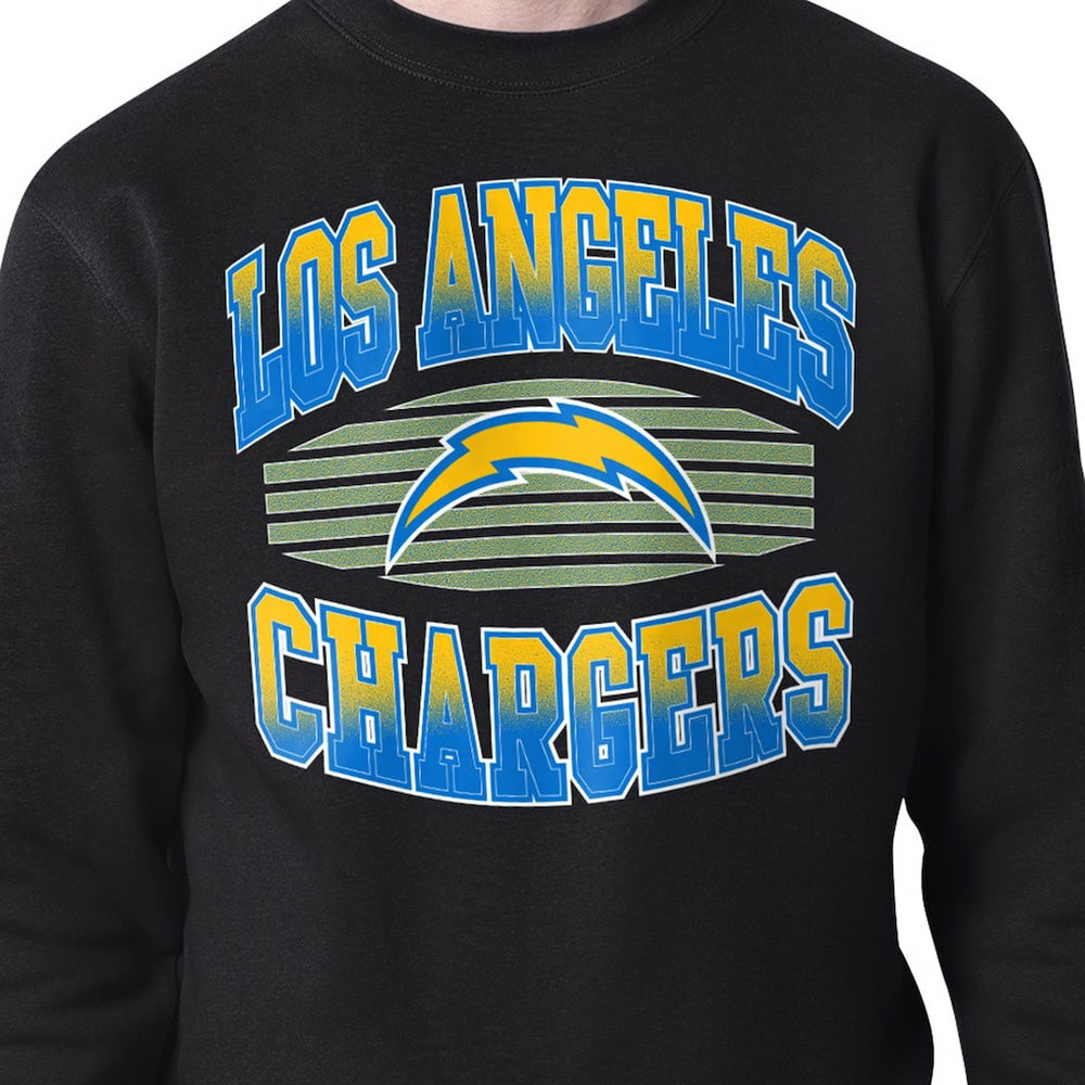 Los Angeles Chargers Starter Team Grit Graphic Fleece Pullover Sweatshirt - Black Pullover