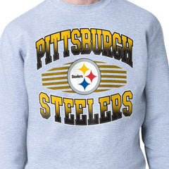 Pittsburgh Steelers Starter Team Grit Graphic Fleece Pullover Sweatshirt - Heather Gray Pullover