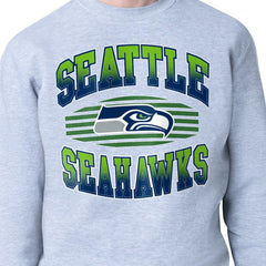 Seattle Seahawks Starter Team Grit Graphic Fleece Pullover Sweatshirt - Heather Gray Pullover