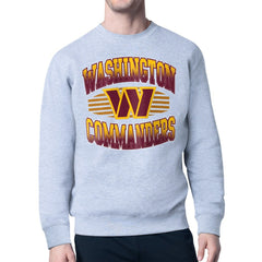 Washington Commanders Starter Team Grit Graphic Fleece Pullover Sweatshirt - Heather Gray Pullover