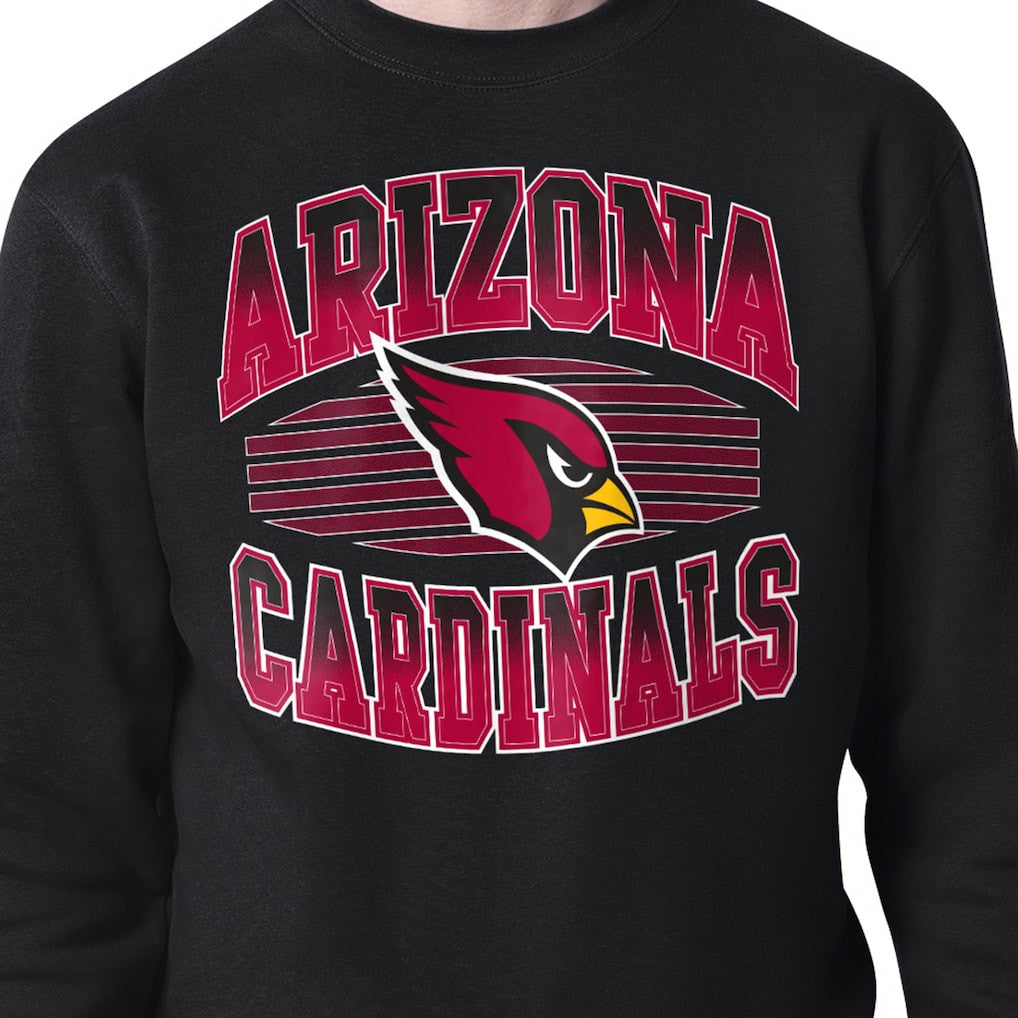 Arizona Cardinals Starter Team Grit Graphic Fleece Pullover Sweatshirt - Black Pullover