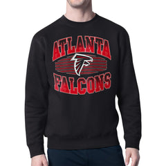 Atlanta Falcons Starter Team Grit Graphic Fleece Pullover Sweatshirt - Black Pullover
