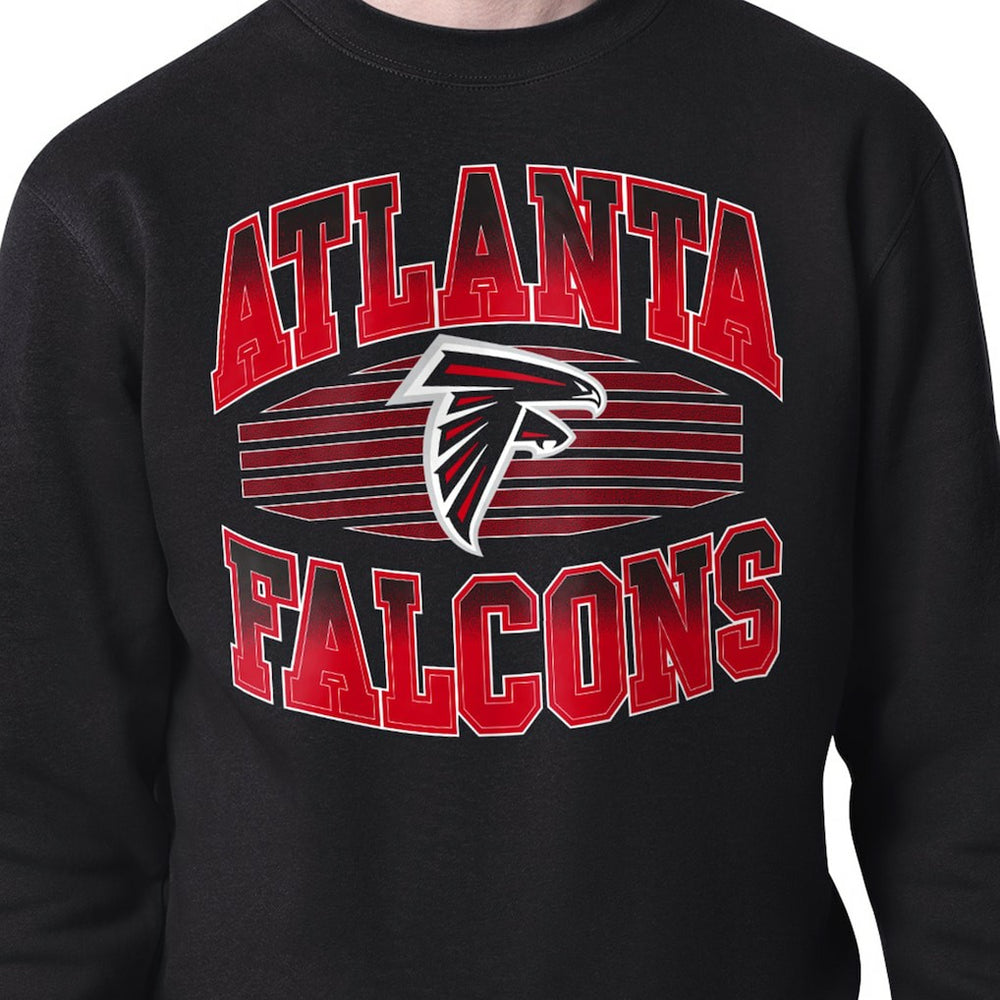 Atlanta Falcons Starter Team Grit Graphic Fleece Pullover Sweatshirt - Black Pullover