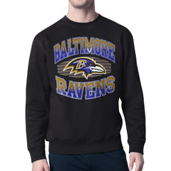 Baltimore Ravens Starter Team Grit Graphic Fleece Pullover Sweatshirt - Black Pullover
