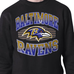 Baltimore Ravens Starter Team Grit Graphic Fleece Pullover Sweatshirt - Black Pullover