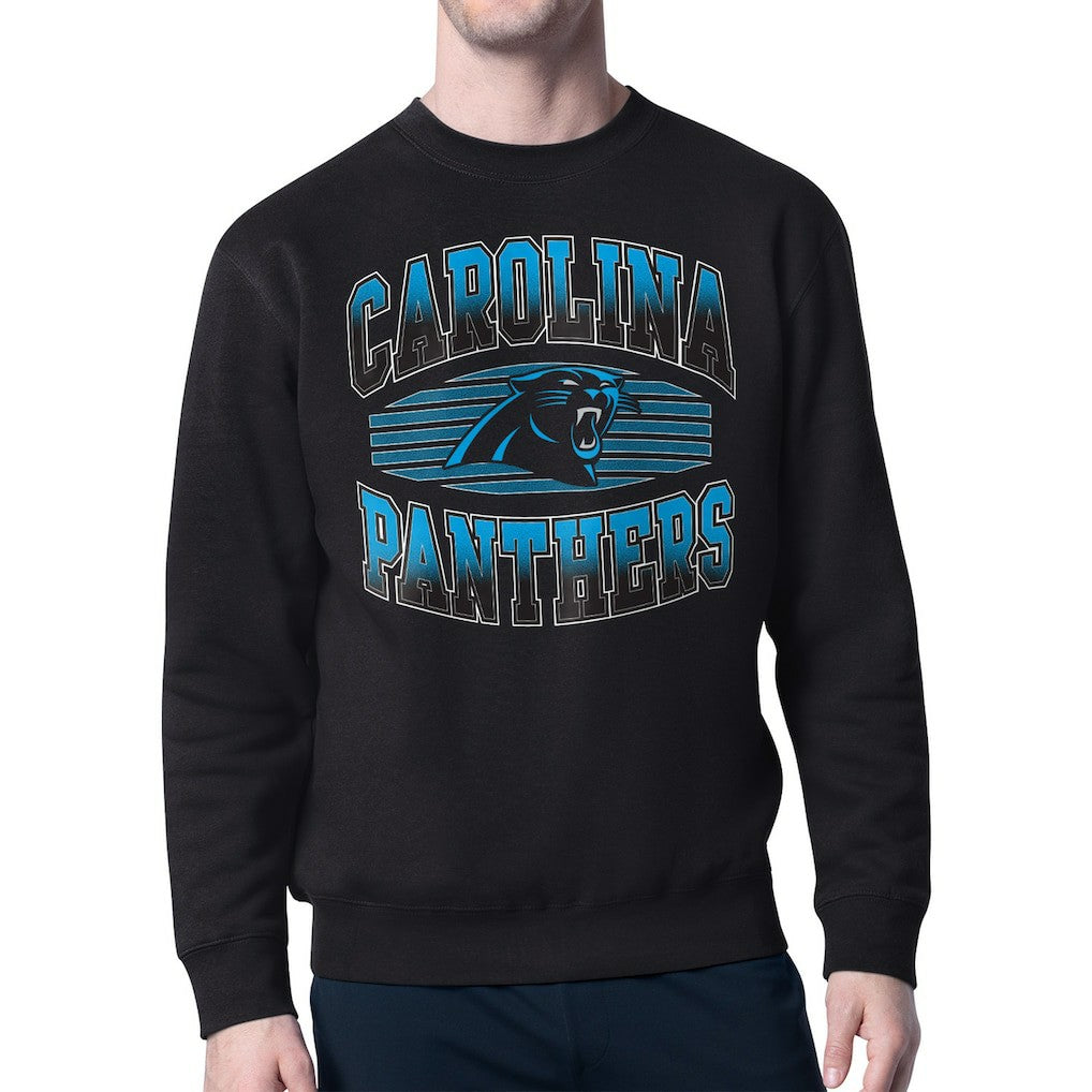 Carolina Panthers Starter Team Grit Graphic Fleece Pullover Sweatshirt - Black Pullover