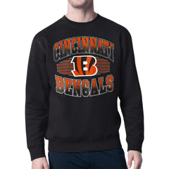 Cincinnati Bengals Starter Team Grit Graphic Fleece Pullover Sweatshirt - Black Pullover