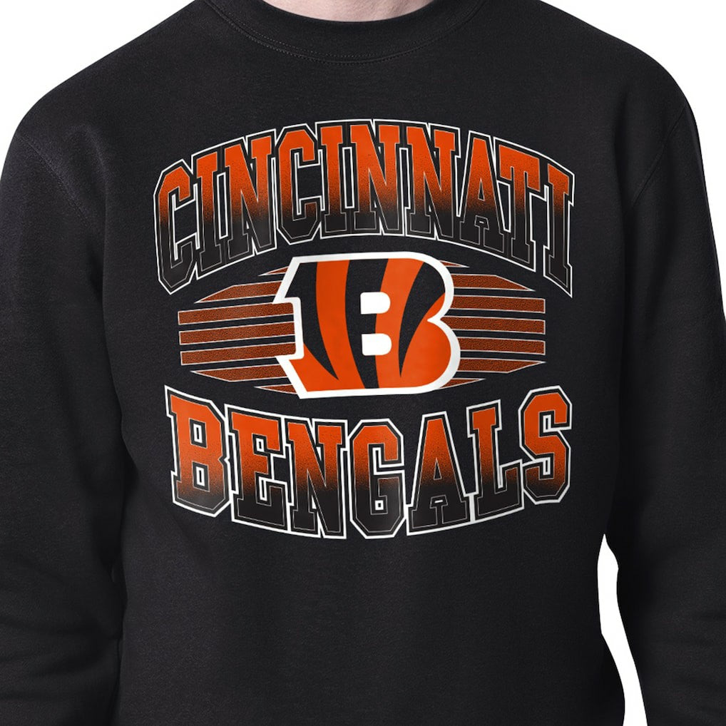 Cincinnati Bengals Starter Team Grit Graphic Fleece Pullover Sweatshirt - Black Pullover