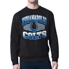 Indianapolis Colts Starter Team Grit Graphic Fleece Pullover Sweatshirt - Black Pullover