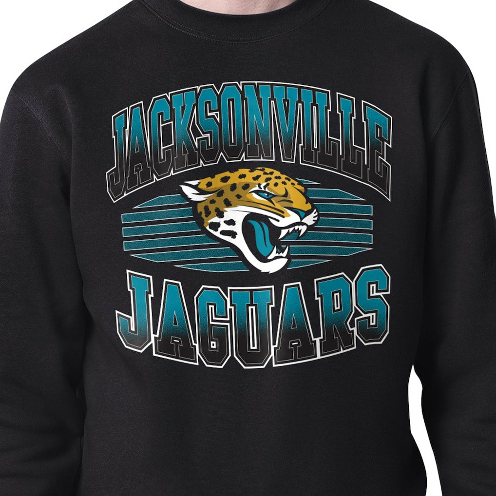 Jacksonville Jaguars Starter Team Grit Graphic Fleece Pullover Sweatshirt - Black Pullover