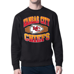 Kansas City Chiefs Starter Team Grit Graphic Fleece Pullover Sweatshirt - Black Pullover